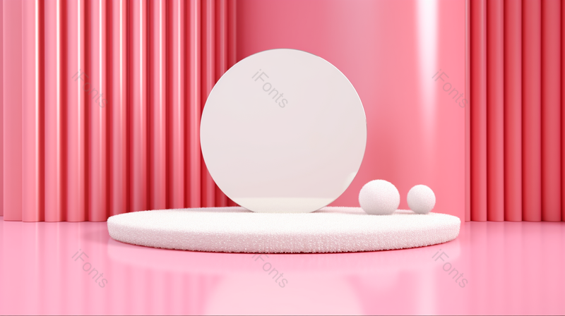 粉色C4D立体电商展台展示背景图,高清,摄影图,摄影图片,图片大全,摄影图免费下载